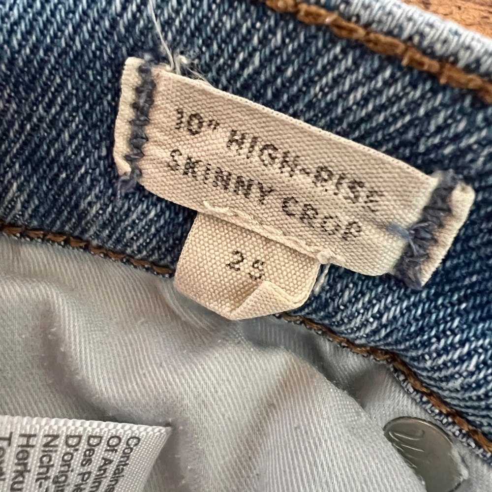 Madewell 10" High Rise Skinny Crop Jean - Size 25 - Picture 8 of 15